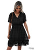 Aurora Boho Mini Dress Blue